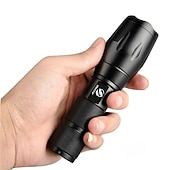 preiswerte Taschenlampen-LED-Taschenlampe ultrahelle Taschenlampe l2 / v6 Campinglicht 5 Schaltmodi wasserdichtes zoombares Fahrradlicht Verwendung 18650 Batterie