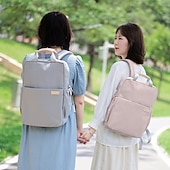 baratos Bolsas, estojos e luvas para laptop-mochilas para laptop 14 15,6 polegadas compatíveis com macbook air pro, hp, dell, lenovo, asus, acer, chromebook notebook à prova d&#039;água poliéster à prova de choque cor sólida para viagens, presente