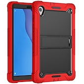 abordables lenovo casos-Tableta Carcasa Funda Para Lenovo Pestaña M10 HD M10 FHD Plus con Soporte Armor Defender Protección resistente Protector de cuerpo completo Color sólido ordenador personal Silicona