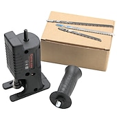 Недорогие набор сверл-Портативный переходник для сабельной пилы, переходник от электрической дрели к переходнику для электрической пилы, инструмент для резки металла по дереву с пильным полотном