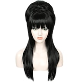 cheap Historical Wigs-Long Wavy Pink Wig Big Bouffant Beehive Wigs for Women fits 50s 80s Halloween Wigs