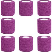 economico cucito e lavoro a maglia e uncinetto-fasciatura autoadesiva avvolgente tinta unita in tessuto non tessuto traspirante&amp;amp; involucro veterinario resistente all&#039;acqua 5x450 cm (2 pollici x 5 iarde)