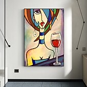 economico Ritratti-Mintura Figura Fatta A Mano Pittura A Olio Su Tela Decorazione Della Parete Di Arte Moderna Immagine Astratta Per La Decorazione Domestica Pittura Arrotolata Senza Cornice Non Allungata