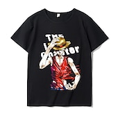 levne Kreslená a filmová postava-One Piece Opice D. Luffy Trička Tisk Grafika Pro Pro páry Pánské Dámské Dospělé Karneval Plesová maškaráda Horká ražba Běžné / Denní