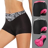 cheap Women&#039;s Underwear &amp; Base Layer-Women&#039;s Cycling Underwear Cycling Padded Shorts  Summer Polyester Bike Underwear Shorts Padded Shorts / Chamois 3D Pad Quick Dry Moisture Wicking Sports Patchwork Black / Pink / Black+White Mountain