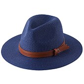 cheap Hats-Women&#039;s Cowboy Hats 1pcs Basic Brown Band Western Hats