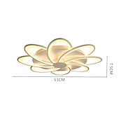 billiga Sputnik Design-53 cm taklampa led modernt vardagsrum sovrum blomformad taklampa