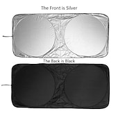 preiswerte Sonnenblenden &amp; Visiere fürs Auto-150 x 70cm Auto Sonnenschutz Sonnenschutz Front Heckscheibe Folie Windschutzscheibe Visier Abdeckung UV Schutz Reflektor Car-Styling hochwertig