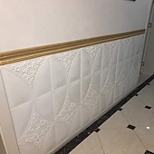levne Tapety-cool tapety jednobarevná tapeta hranice nástěnná malba pas odlepte a nalepte samolepicí PVC/vinyl moderní nálepka na zeď pro pokoj 230*8*0,8cm*1ks