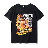levne Kreslená a filmová postava-One Piece Opice D. Luffy Trička Tisk Grafika Pro Pro páry Pánské Dámské Dospělé Karneval Plesová maškaráda Horká ražba Běžné / Denní