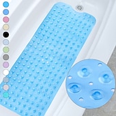 economico Tappetino antiscivolo per vasca-tappetino da bagno antiscivolo tappetino da bagno extra lungo antiscivolo bagno doccia antibatterico vasca da bagno nuovo il bagno vasca da bagno antiscivolo bagno impermeabile massaggio poggiapiedi