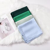 abordables Écharpes-musulman écharpe froissé châle femmes abaya solide hijab ramadan hijabs pour femme abayas robe turban instantané écharpe
