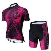 preiswerte Herrenbekleidungs-Sets-21Grams Herren Radtrikot mit Radhose fahrradbekleidung set Kurzarm MTB Mountain Rennrad Grün Schwarz Grau Ausrüstung Fahhrad Sportkleidung 3D-Pad Atmungsaktiv Rasche Trocknung