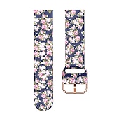 baratos Pulseiras de relógio Fitbit-Pulseira de Smartwatch Compatível com Fitbit Versa 2 / Versa Lite / Versa SE / Versa Silicone Relógio inteligente Alça Impermeável Ajustável Respirável Estampado Floral Substituição Pulseira
