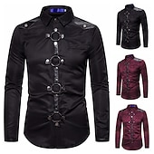 preiswerte Oberteile-Punk &amp; Gothic Streetstyle Bluse / Hemd Ritter Kostüm Herren Maskerade Party / Abend Erwachsene Bluse