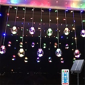 economico Striscie luci ad energia solare-energia solare led sfera dei desideri stringa di luce fata flessibile filo di rame stringa di luce per tenda per giardino cortile vacanza festa di natale illuminazione decorativa colorata