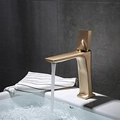 abordables Robinets de lavabo-robinet de lavabo de salle de bain - robinets de bain monotrou classiques électroplaqués