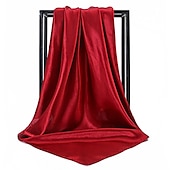 billige skjerf-1 stk 90*90cm ensfarger halsduk hijab skjerf for kvinner silke sateng pannebånd hår skjerf kvinnelige firkantede sjal hodeskjerf for damer
