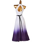 voordelige Standaard Balzaal-Ballroomdansen Kleding Gesplitst Dames Prestatie Opleiding Mouwloos Spandex