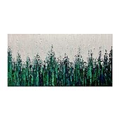 abordables Peintures fleurs/botaniques-Peinture à l&#039;huile faite à la main toile art mural décoration moderne texture abstraite paysage vert pour la décoration intérieure roulé sans cadre peinture non étirée