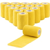 economico cucito e lavoro a maglia e uncinetto-fasciatura autoadesiva avvolgente tinta unita in tessuto non tessuto traspirante&amp;amp; involucro veterinario resistente all&#039;acqua 5x450 cm (2 pollici x 5 iarde)