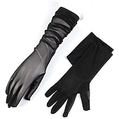 economico Accessori e altro-Guanti da opera Guanti lunghi Guanti da sera Guanti lunghi Retrò vintage Ruggenti anni '20 1920s Poliestere Per Ragazza emancipata Cosplay Carnevale Per donna Bigiotteria Gioielleria di moda
