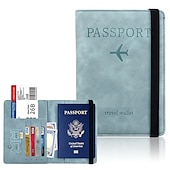 cheap Card Holders &amp; Cases-Rfid Passport Bag Pu Leather Multi-function Can Put Sim Card Id Bag Leather Case Passport Holder