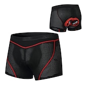 abordables Ropa Interior y Capas Base para Hombre-WOSAWE Hombre Ropa interior de ciclismo Pantalones cortos bicicleta Culotte Ciclismo Bicicleta Bermudas Pantalones cortos Ropa interior Ajuste semiformado MTB Bicicleta Montaña Ciclismo Carretera