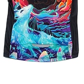 economico Set di abbigliamento da uomo-Per uomo Maglia da ciclismo con pantaloncini Manica Corta Mountain Bike MTB Ciclismo su strada Estate Primavera Blu + arancio Tigre Bicicletta Cuscinetto 3D Asciugatura Rapida Tasca Posteriore