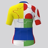 abordables Maillots de mujer-Mujer Maillot de Ciclismo Graphic A Lunares Gracioso Manga Corta Bicicleta Maillot Camiseta con 3 bolsillos traseros MTB Bicicleta Montaña Ciclismo Carretera Secado rápido Bandas Reflectantes