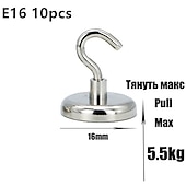 abordables Ganchos y accesorios-10 Uds. Gancho magnético de neodimio fuerte que sostiene hasta 12kg 5 libras de diámetro 20mm imanes gancho rápido para el lugar de trabajo de la cocina del hogar