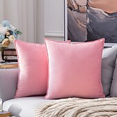 economico Tendenze cuscini-più cool cuscini decorativi cuscini di lancio copertura del cuscino di tiro di velluto agriturismo federa per camera da letto soggiorno cuscino rosa blu verde salvia viola giallo