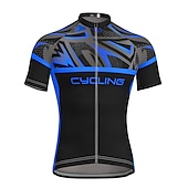economico Maglie da uomo-Per uomo Maglia da ciclismo Manica corta Bicicletta Maglietta / Maglia Superiore con 3 tasche posteriori Ciclismo da montagna Cicismo su strada Traspirante Asciugatura rapida Traspirazione umidit