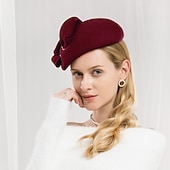 abordables Fascinateurs-100% Laine Kentucky Derby Hat / Coiffure avec Noeud 1pc Décontracté / Usage quotidien Casque