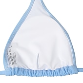 abordables Ensemble de bikinis-Femme Normal Maillots de Bain Bikinis 2 pièces Tanga Maillot de bain Paillettes Vacances Mode Couleur unie Plonger Sans Manches Maillots de bain