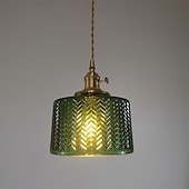 cheap Pendant Lights-19 cm Single Design Pendant Light LED Glass Vintage Style Electroplated 220-240V