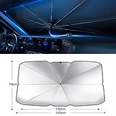 preiswerte Sonnenblenden &amp; Visiere fürs Auto-Auto Innenraum Auto Sonnenschirm Auto Windschutzscheibenabdeckung UV Schutz Sonnenschutz Frontscheibe Innenschutz Klappschirm