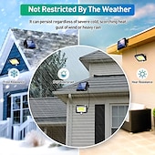 cheap Street Lights-LED Flood Lights Split Solar Lamp Outdoor Motion Sensor LED Solar Floodlight Outdoor Safety Solar Lamp Waterproof 3 Lighting Modes Including 16.4 Feet (about 5 meters) Cable Suitable for Garden Yard Garage