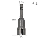 ieftine set de burghie-manșon cu fante manșon cu aripă manșon fluture 65 mm piuliță cu aripă acţionată mâner hexagonal 6,3 mm priză unealtă manuală