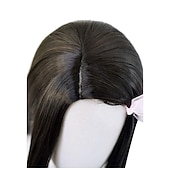 cheap Anime Wigs-Women&#039;s Nezuko Cosplay Wig Long Black Gradient Orange Wave Hair Halloween Wigs