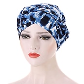 halpa Hatut-puuvillaprintti muslimiturbaanihuivi naisille islamilainen sisähijab-lakit arabikääre päähuivit femme musulman turbante mujer