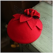 cheap Accessories and More-Retro Vintage 1950s Fascinator Hat Kate Middleton Women&#039;s Masquerade Party / Evening Bachelorette Party Adults Hat