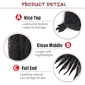 economico Capelli all&#039;uncinetto-12 pollici morbida primavera afro twist capelli 8 confezioni pre-separati lunga primavera twsit per locs farfalla in difficoltà marley twist trecce all&#039;uncinetto afro estensione sintetica dei capelli