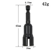 ieftine set de burghie-manșon cu fante manșon cu aripă manșon fluture 65 mm piuliță cu aripă acţionată mâner hexagonal 6,3 mm priză unealtă manuală