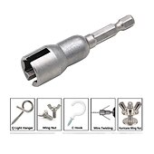 ieftine set de burghie-manșon cu fante manșon cu aripă manșon fluture 65 mm piuliță cu aripă acţionată mâner hexagonal 6,3 mm priză unealtă manuală