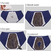 ieftine Chiloți-lenjerie de corp pentru perioada, chiloți menstruali din bumbac hipster rezistenti la scurgeri pentru femei, cu flux intens, kit de început pentru prima perioadă, slipuri ținute acasă