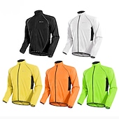 cheap Men&#039;s Jackets &amp; Gilets-Nuckily Men&#039;s Cycling Jacket Rain Jacket Packable Waterproof Windproof UV Protection Bike Jacket Windbreaker Mountain Bike MTB Road Bike Cycling City Bike Cycling Black White Yellow Bike Wear