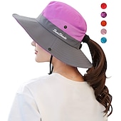 voordelige Outdoor Hoofddeksels-Hoed Voor heren Dames Zonnehoed Emmer hoed Wandelhoed draagbaar Ademend Sneldrogend voor Vissen Klimmen Strand Lapwerk Nylon Zomer