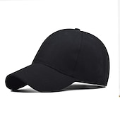 economico Cappelli-1 pz berretto unisex casual solido curvo visiera parasole berretto da baseball cappelli di snapback regolabili per le donne uomini hip hop cap street papà cappello