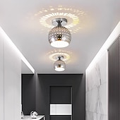 זול תאורת תקרה פשוטה-15 ס"מ מנורות תקרה בעיצוב אי מתכת מצופה אלקטרו מודרני 220-240v